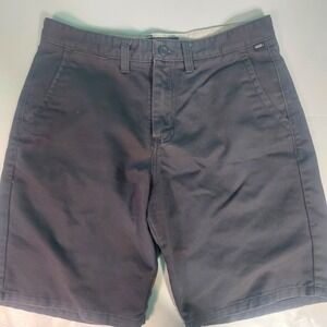 VANS Off The Wall Shorts Mens 30 Dark Gray Flat Front‎ 9'' 96277 Preppy Boarding